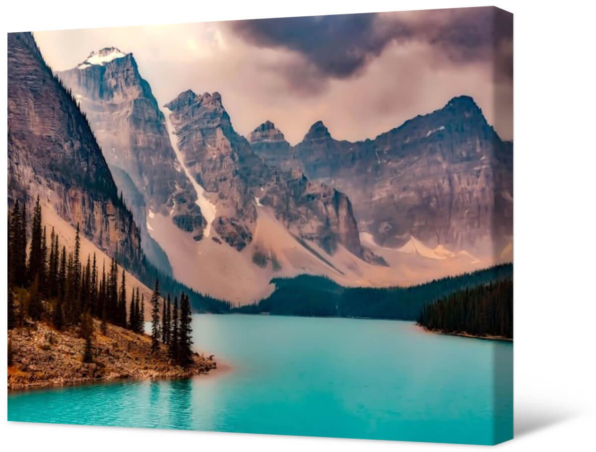Picture Photo painting on canvas - Moraine