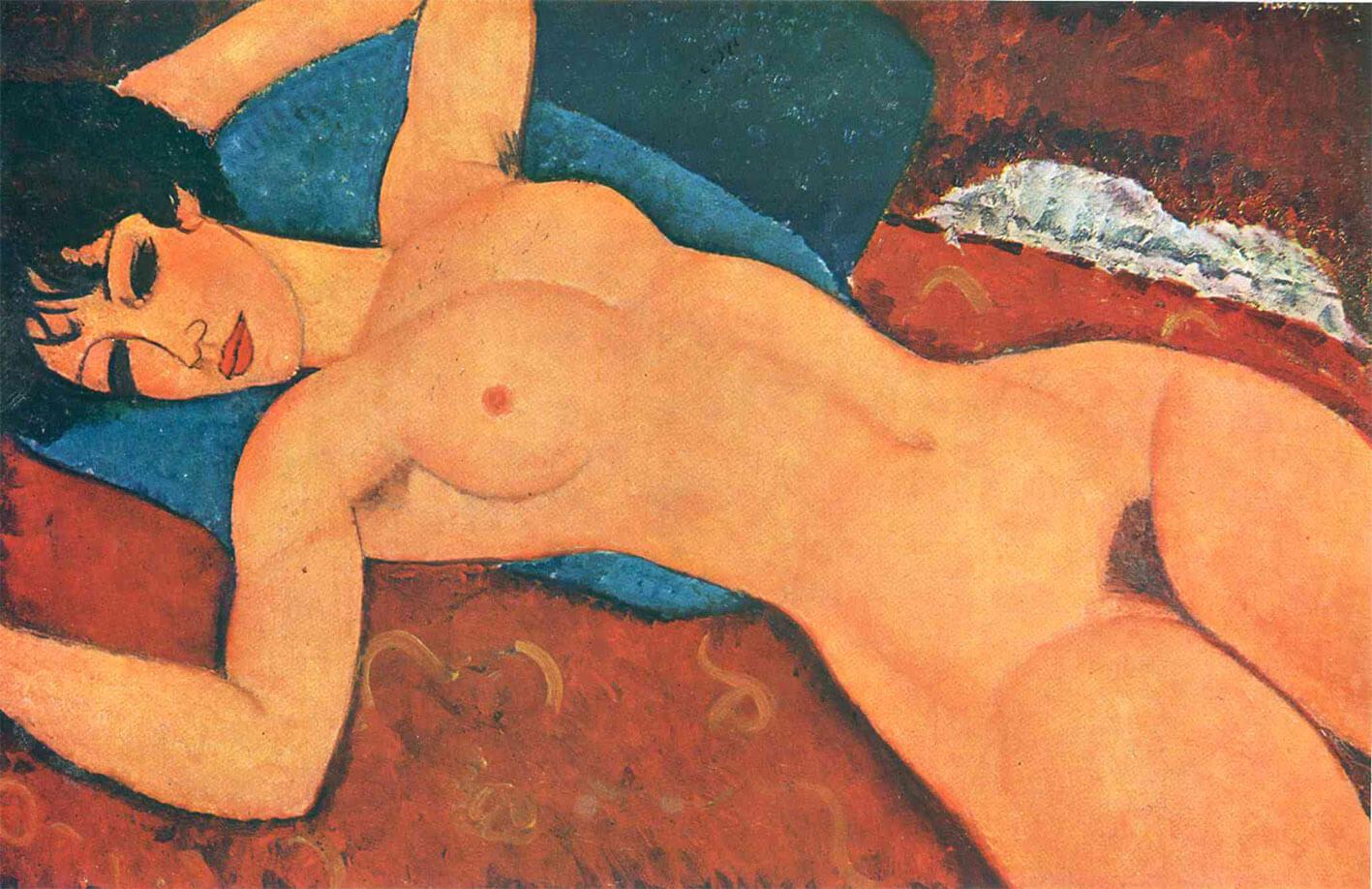 Paveikslėlis Amedeo Modigliani – gulintis nuogas 2