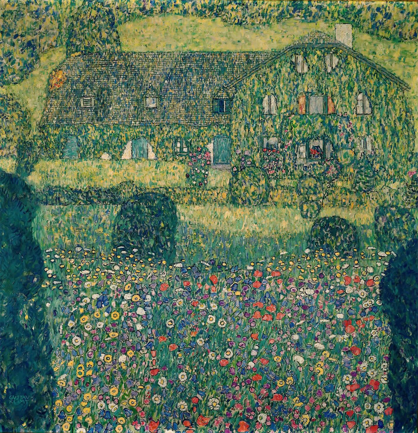 Picture Gustav Klimt - Village house in Atters 2
