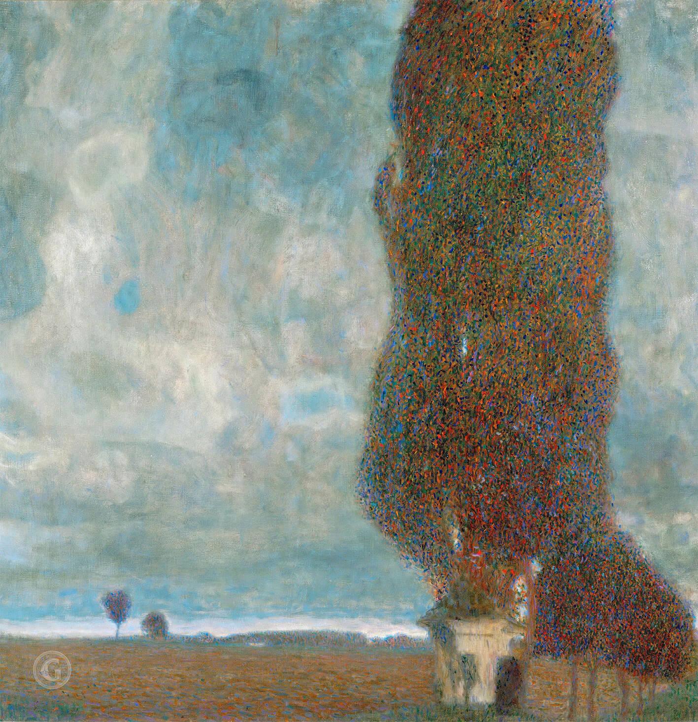Picture Klimt - Large poplar 2