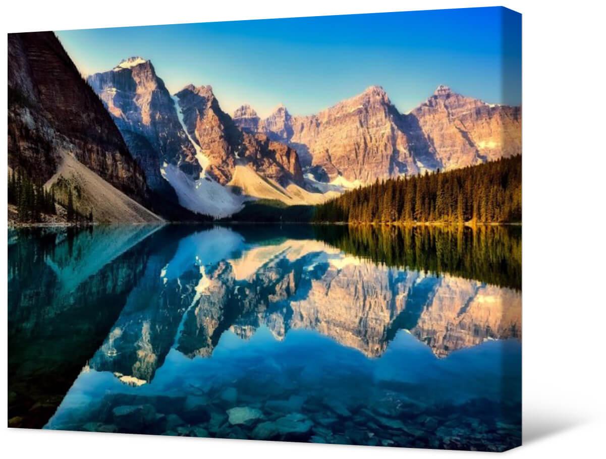 Picture Photo painting on canvas - Banff National Park
