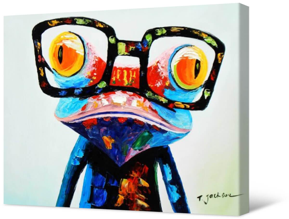 Picture Photo painting on canvas - Toad
