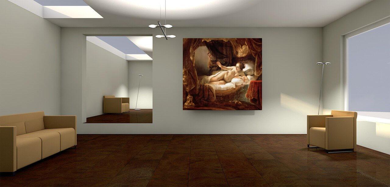 Картинка Рембрандт - Даная 3