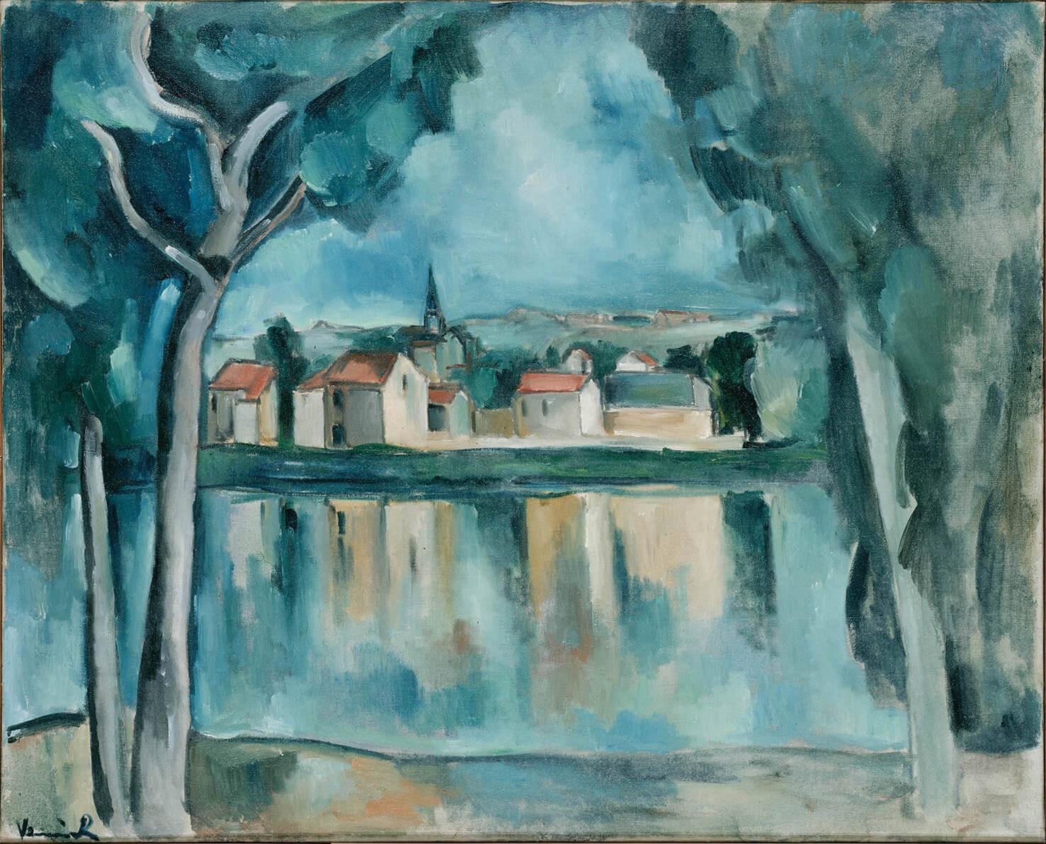Picture Maurice de Vlaminck - City on the Lake 2