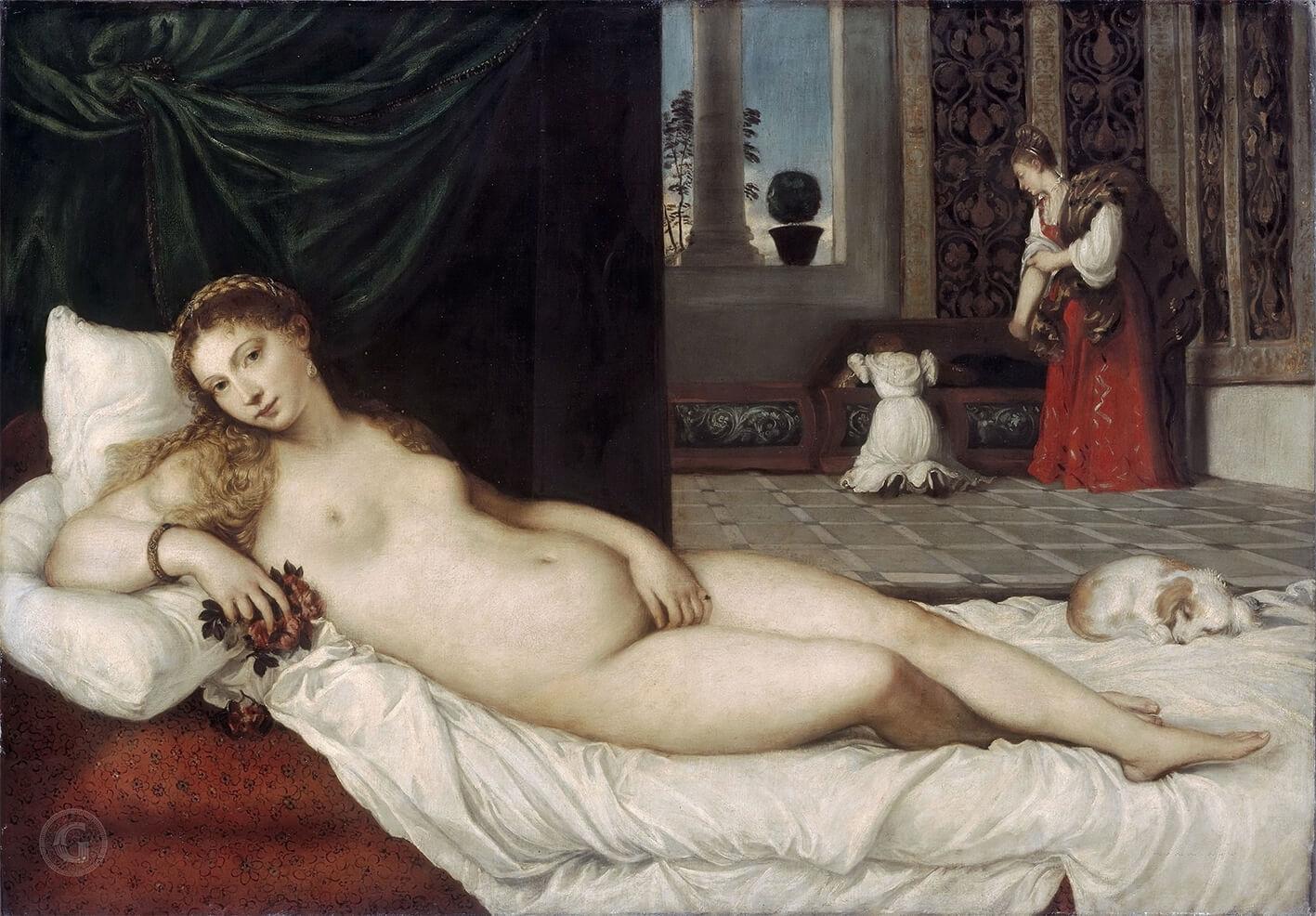 Picture Titian - Venus of Urbino 2