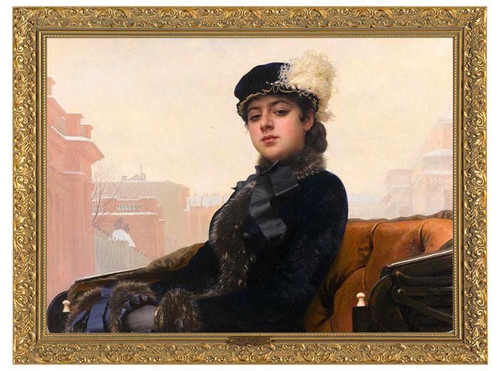 Picture Reproductions - Ivan Nikolaevich Kramskoy "Unknown" 4