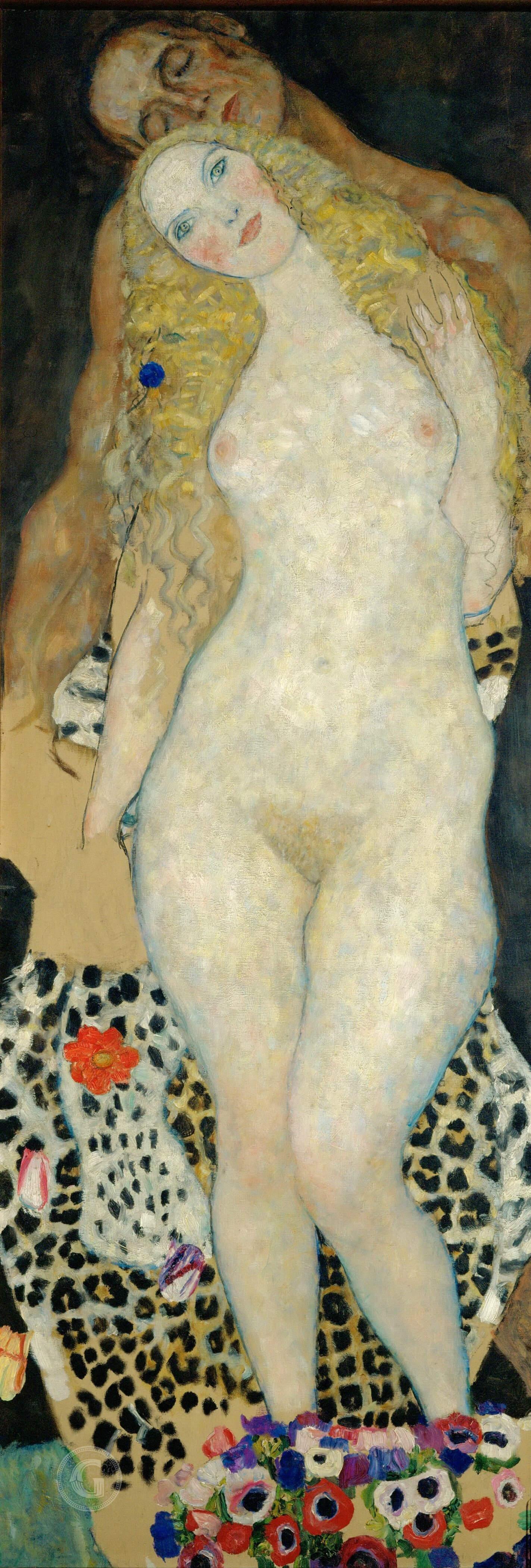 Bilde Gustavs Klimts - Ādams un Ieva 2