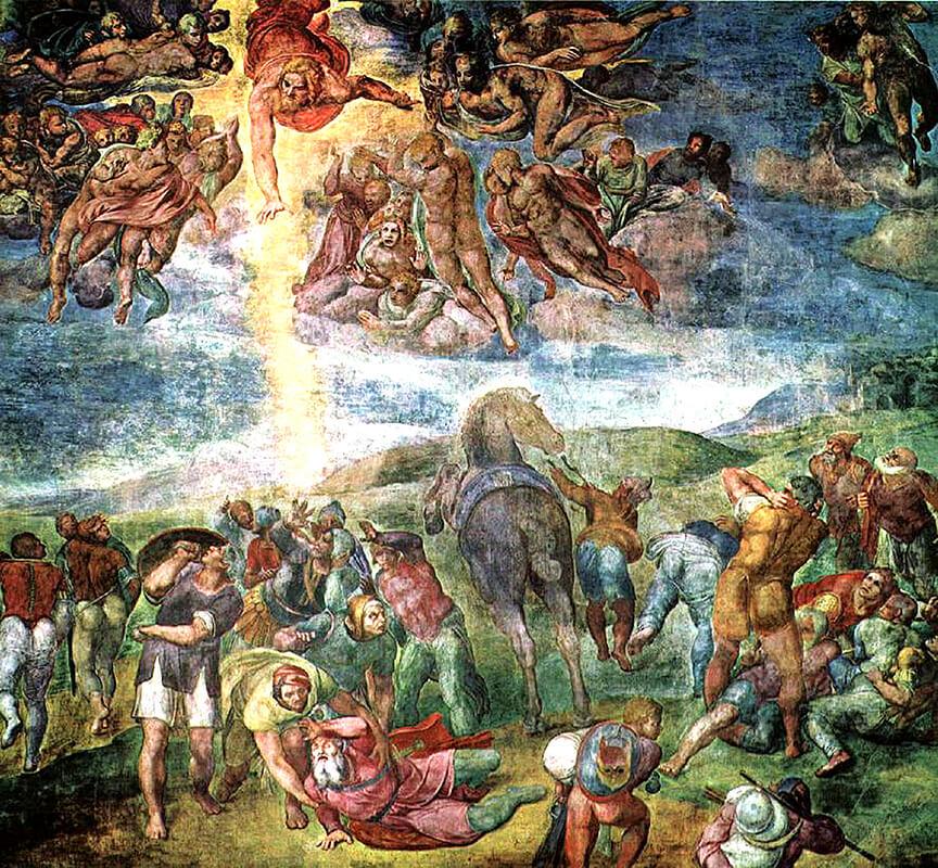 Bild Michelangelo - Bekehrung des Saulus 2