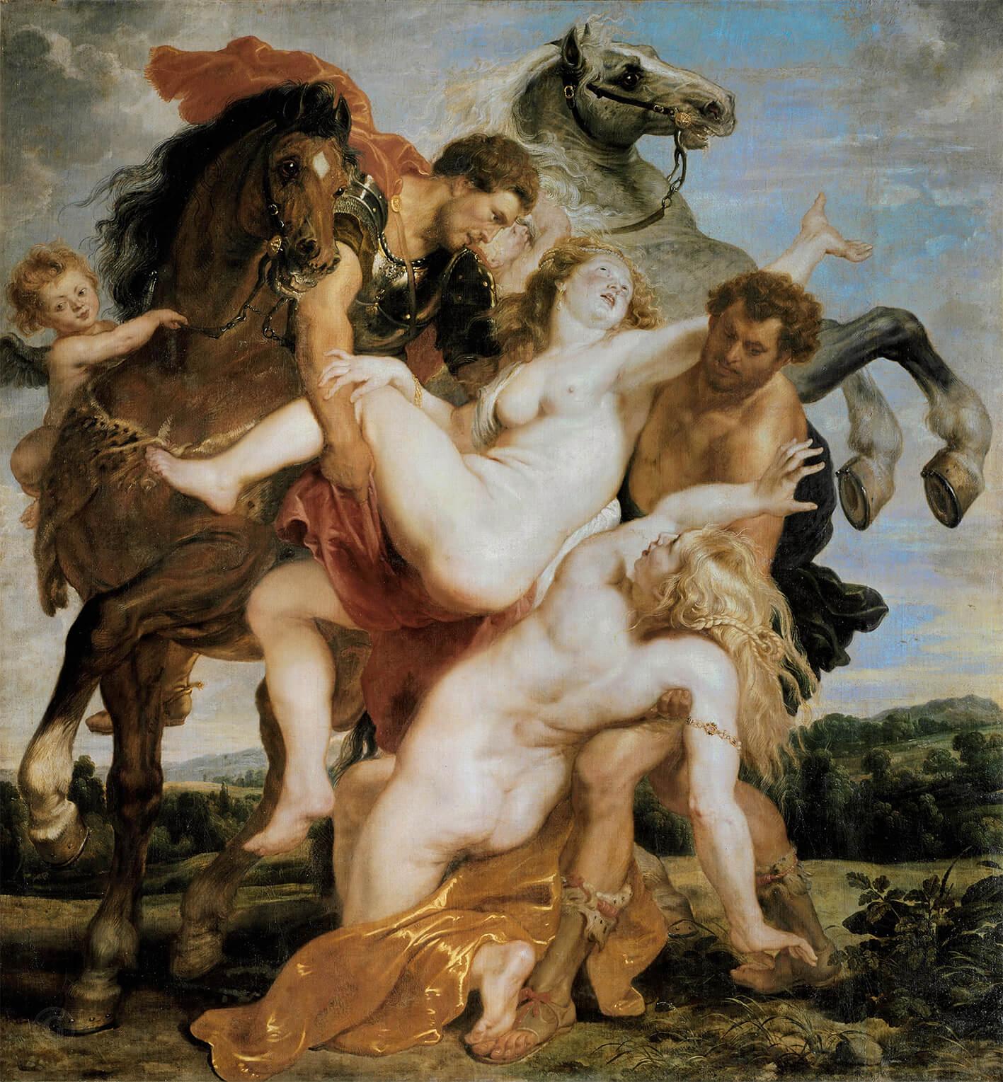 Picture Peter Paul Rubens - The Rape of the Daughters of Leucippus 2