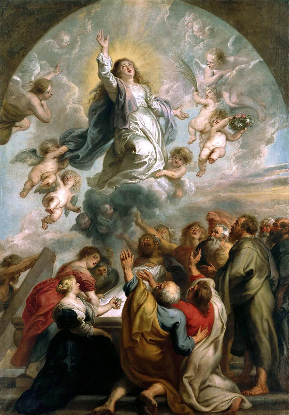 Bilde Pēteris Pauls Rubenss – Vissvētākās Jaunavas Marijas debesīs uzņemšana 2
