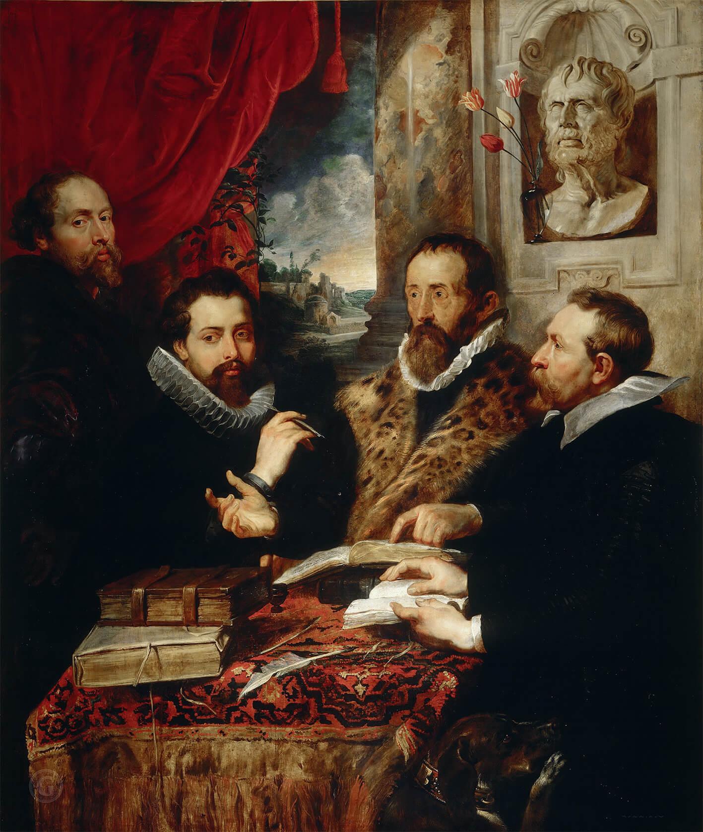 Paveikslėlis Peteris Paulas Rubensas – Keturi filosofai 2