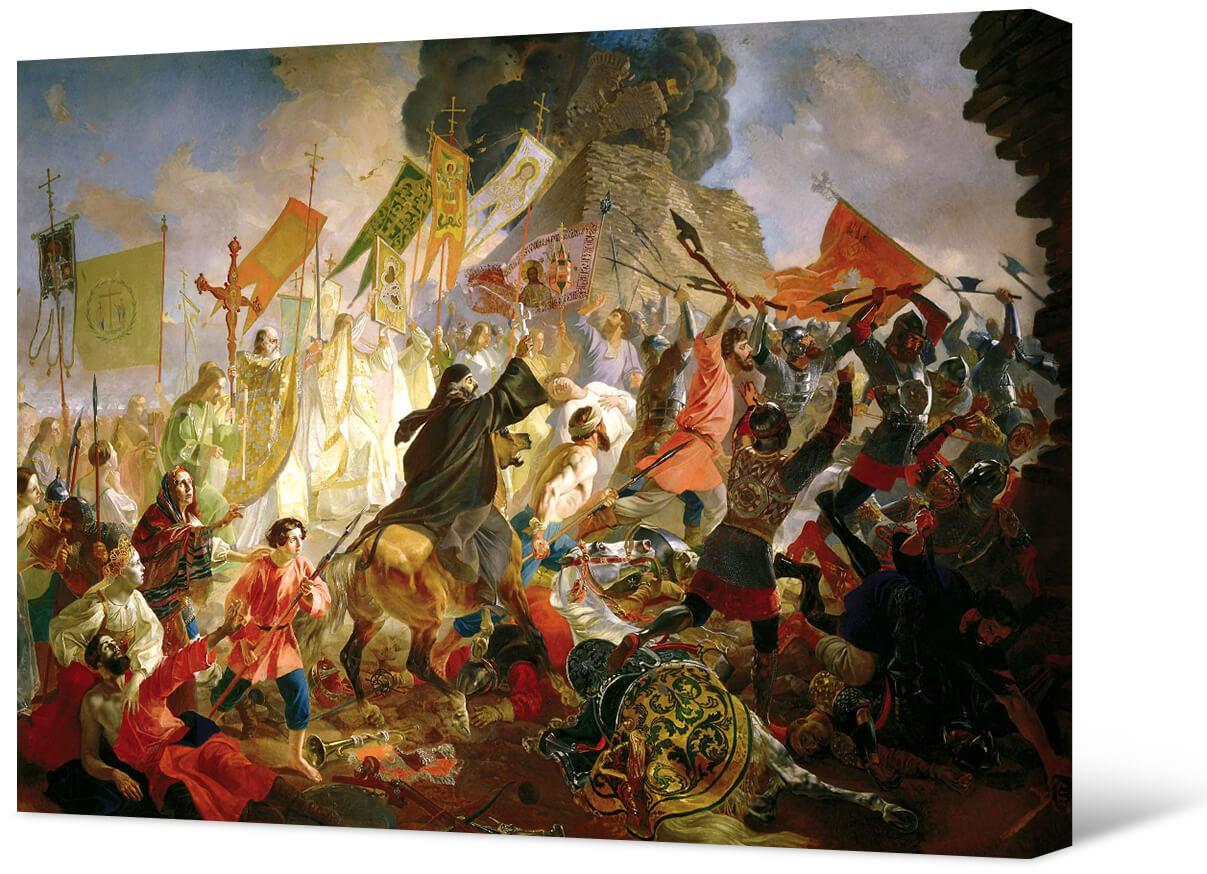 Obrazek Karl Bryullov - Oblężenie Pskowa przez polskiego króla Stefana Batorego