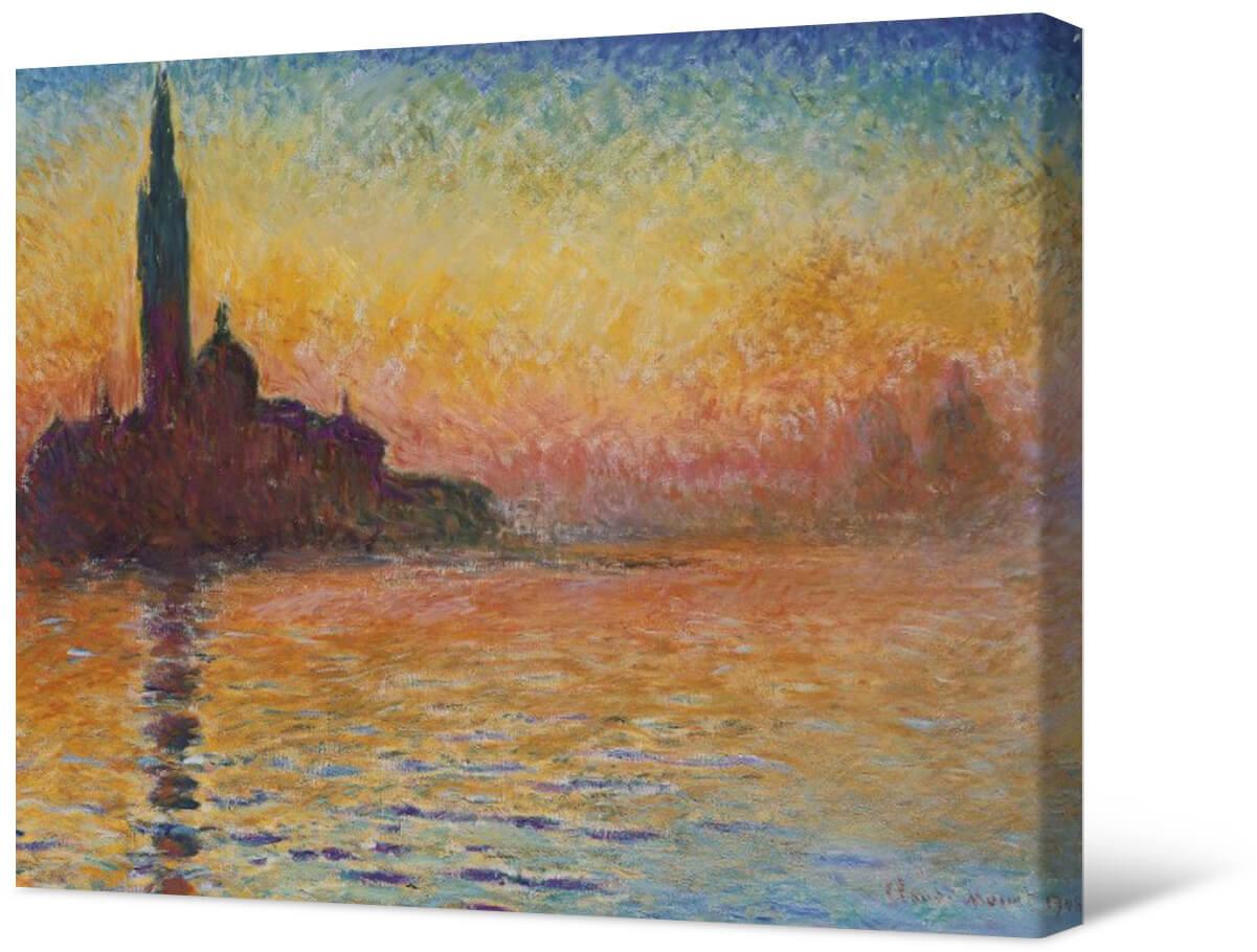Picture Photo painting on canvas - San Giorgio Maggiore at dusk