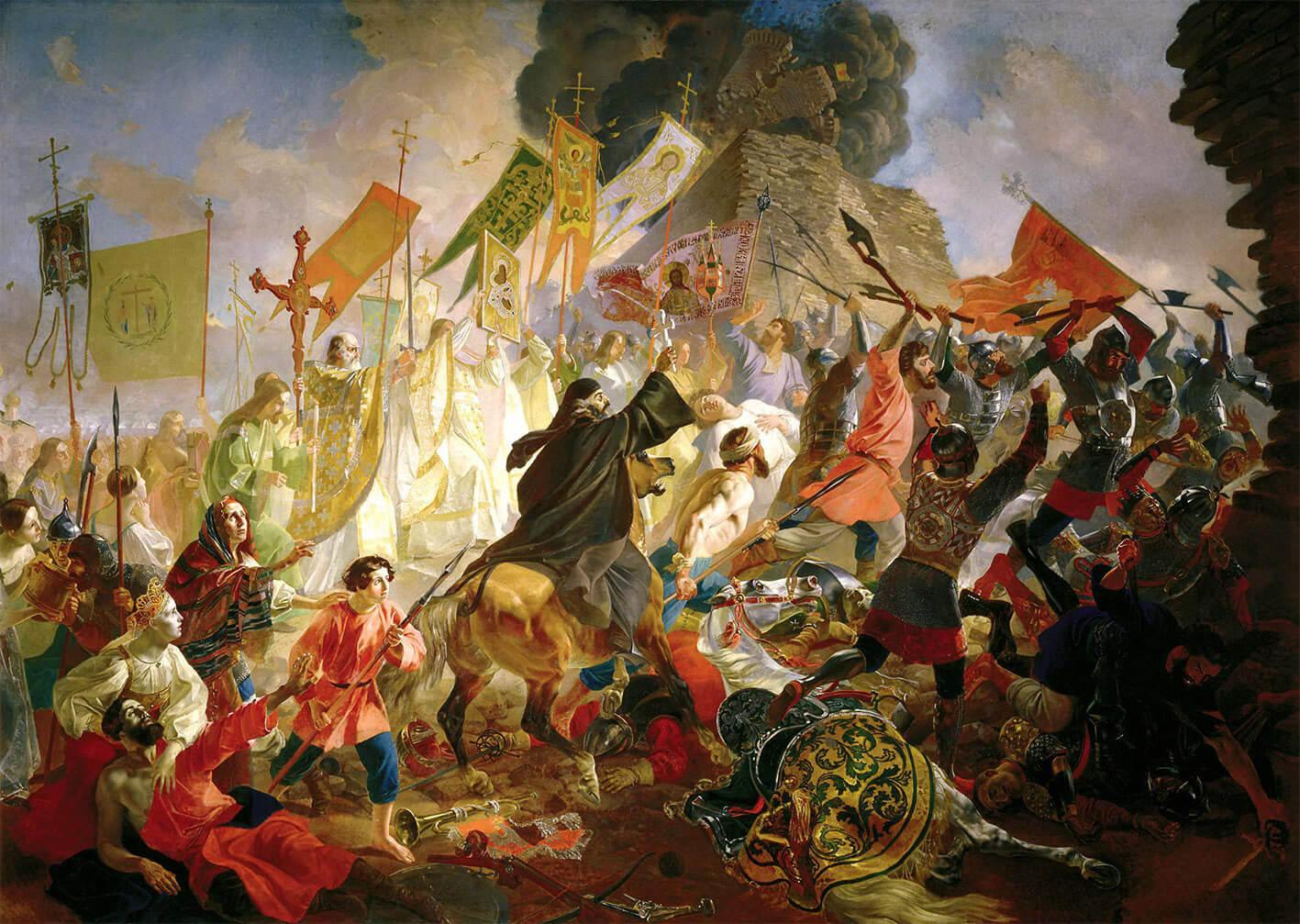 Picture Karl Bryullov - The Siege of Pskov by the Polish King Stefan Batory 2
