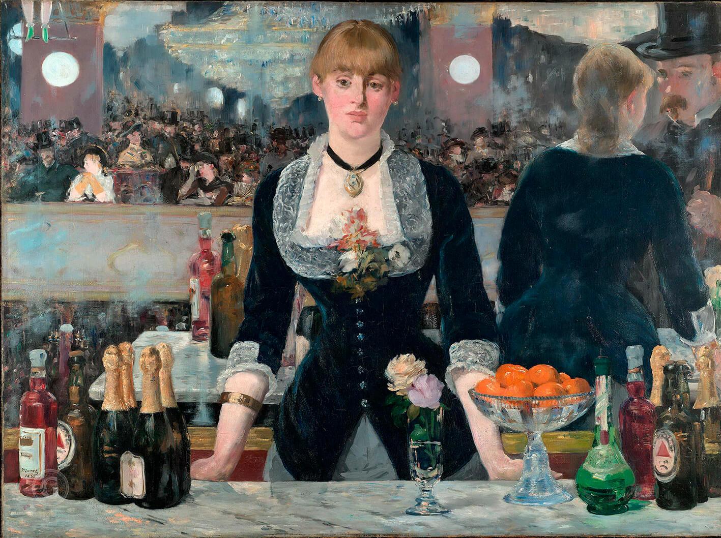 Picture Edouard Manet - Bar at the Folies Bergère 2