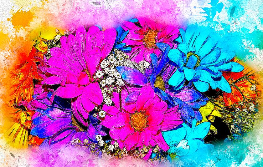 Picture Bright flowers 2