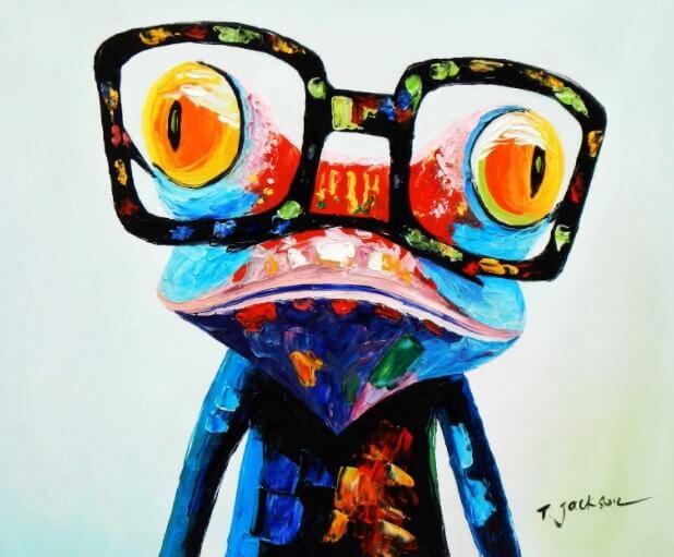 Picture Photo painting on canvas - Toad 3