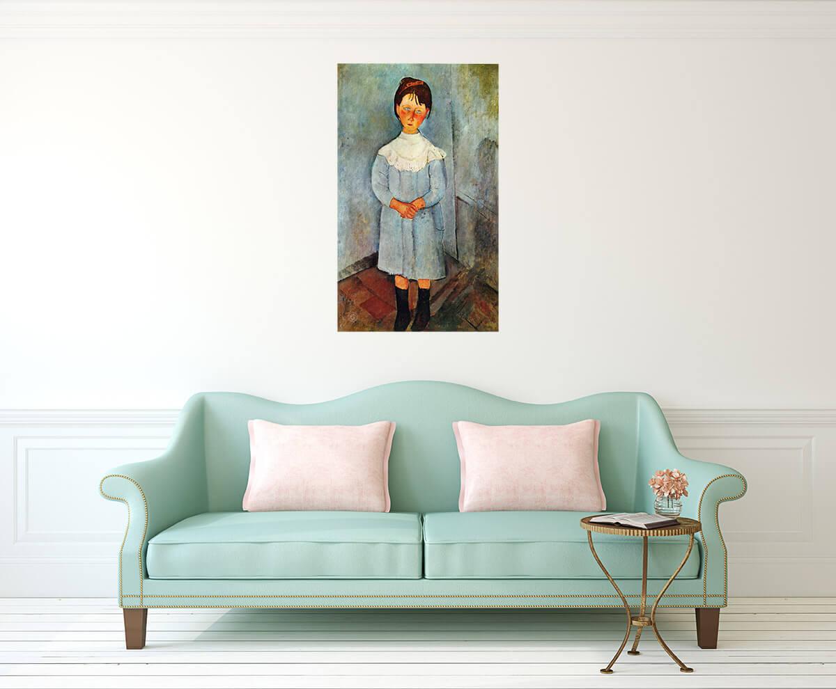 Paveikslėlis Amedeo Modigliani - Mergina mėlyna 3