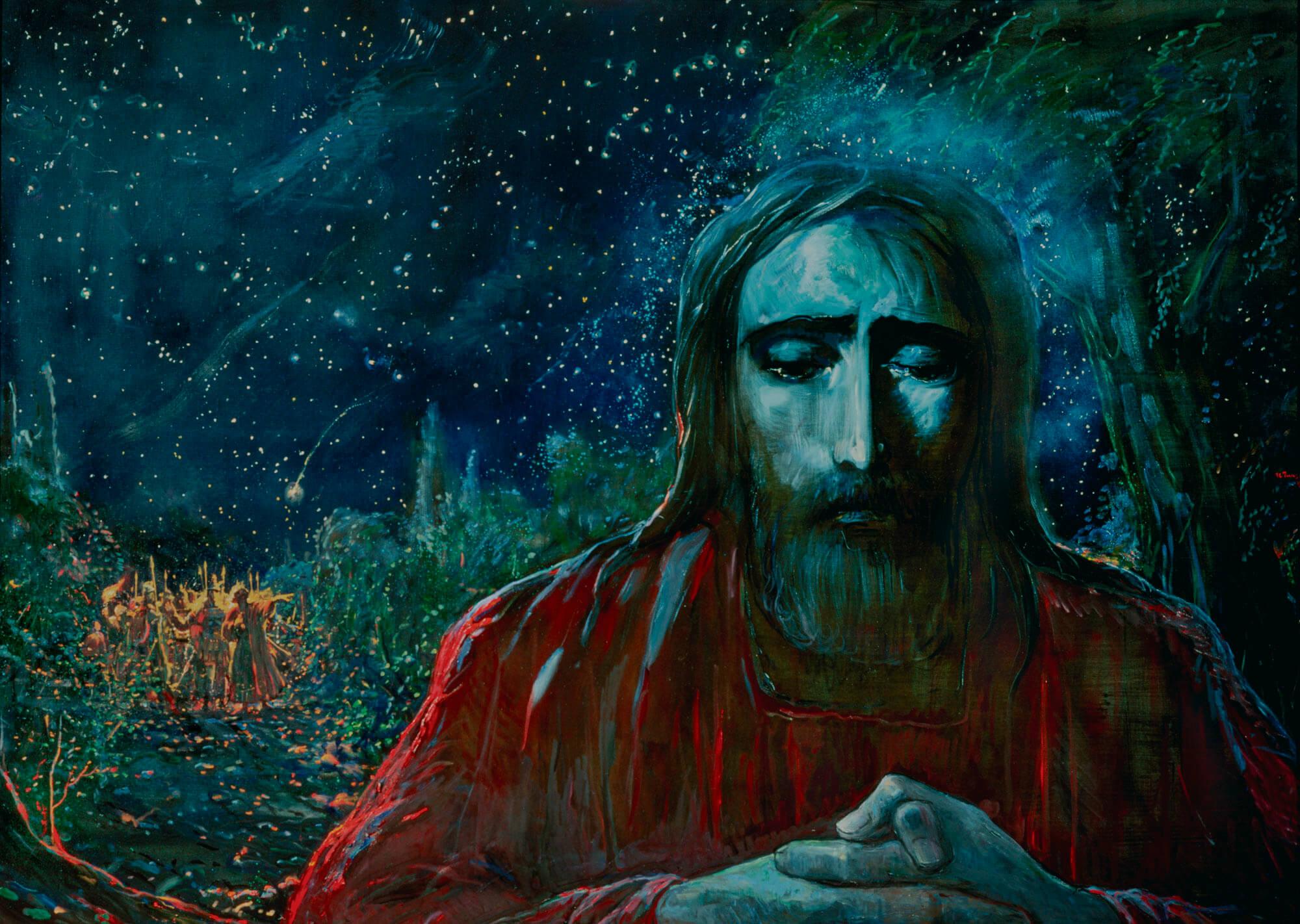 Bild Ilya Glazunov - Christus im Garten Gethsemane 2