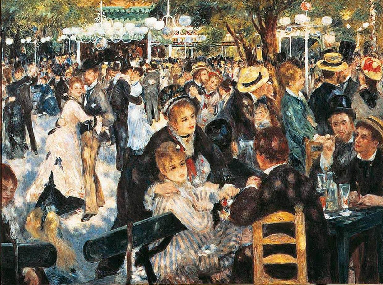 Picture Pierre Auguste Renoir - Ball at the Moulin de la Galette 2
