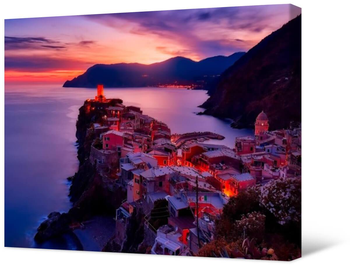 Picture Photo painting on canvas - Cinque Terre