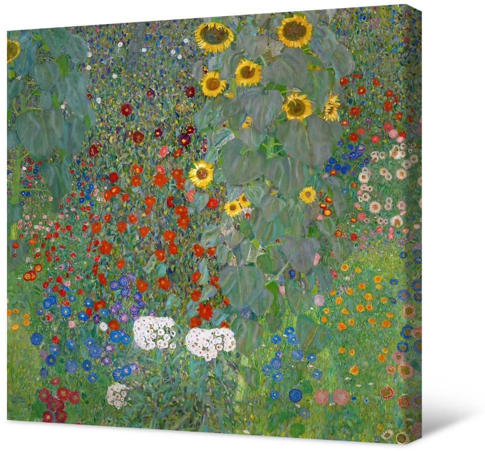 Paveikslėlis Gustav Klimt - priekinis sodas su saulėgrąžomis