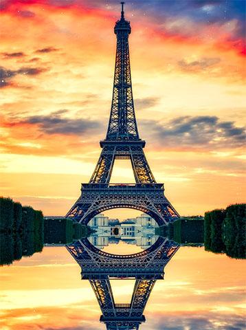 Bild Sonnenuntergang in Paris 2