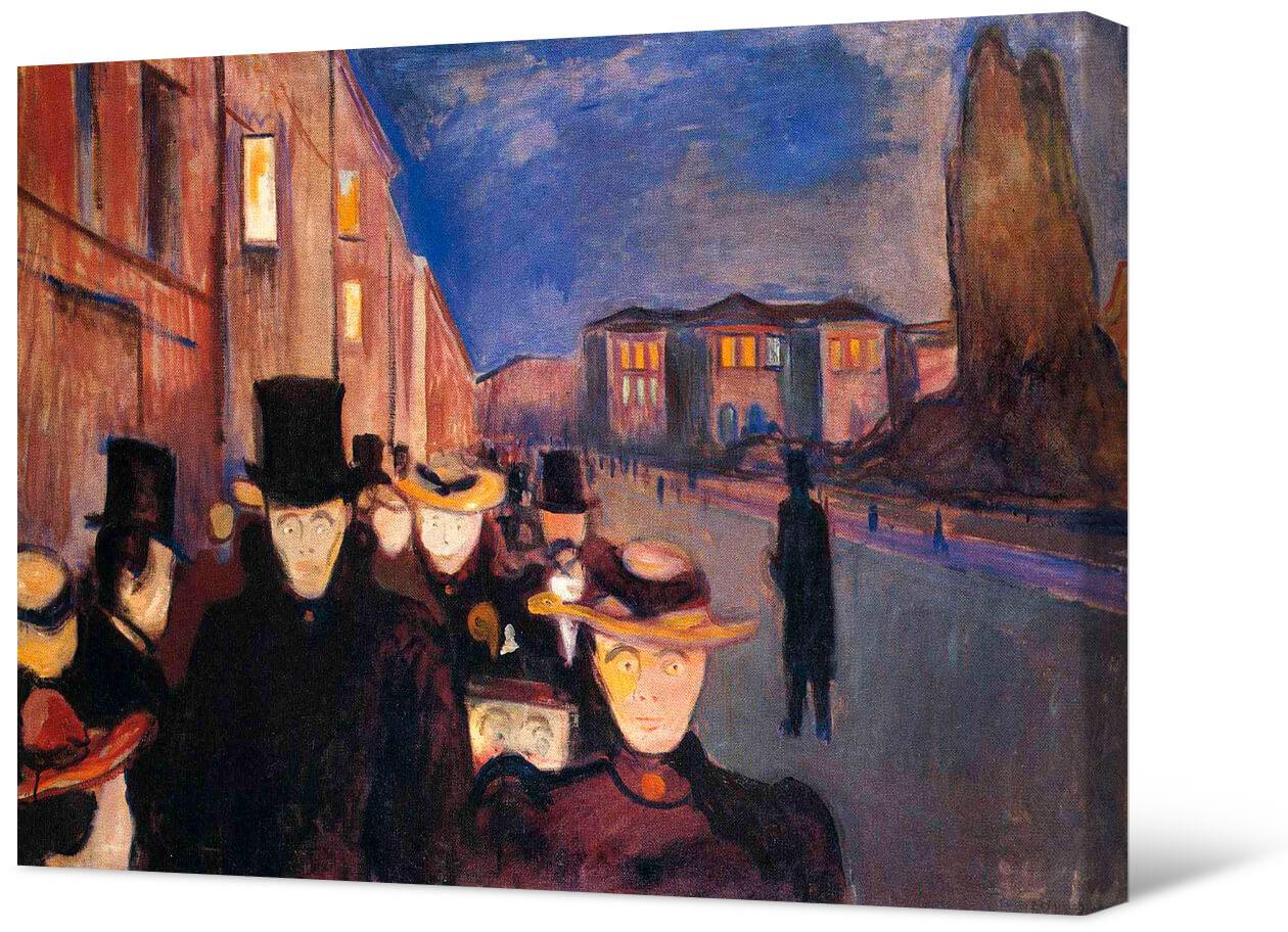 Paveikslėlis Edvard Munch – vakaras Karlo Johano gatvėje