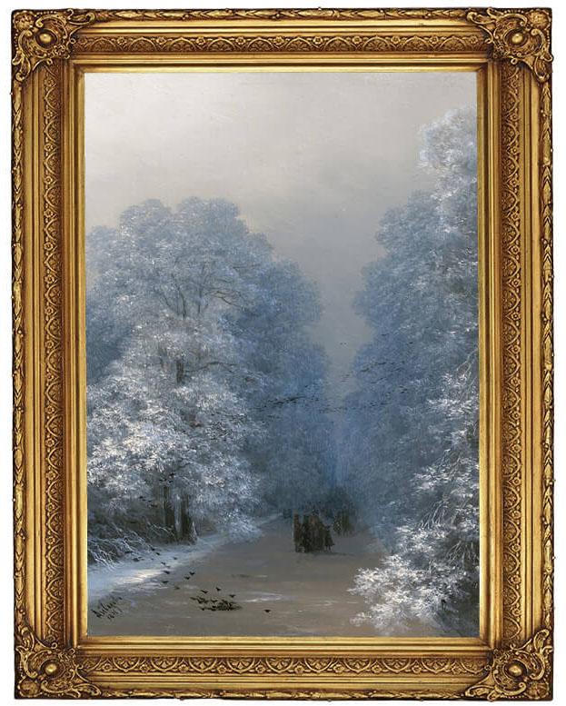 Картинка Репродукции - Зимний пейзаж 4