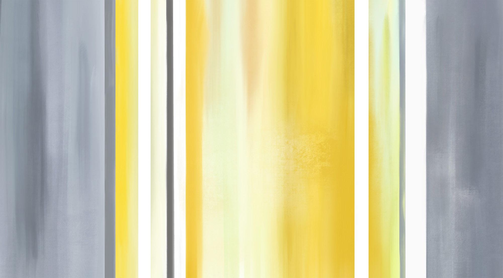Picture Modular picture - yellow and gray abstractions 3