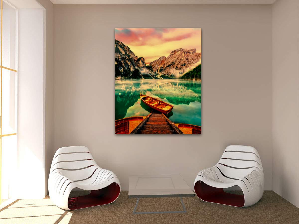 Picture Photo painting on canvas - Magnificent landscape of Italy 2