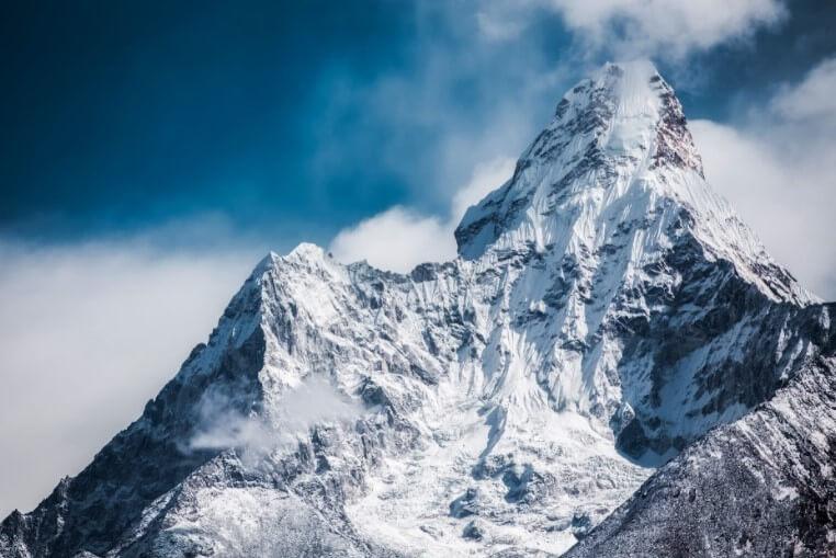 Bild Fotomalerei auf Leinwand - Verschneite Berge 3