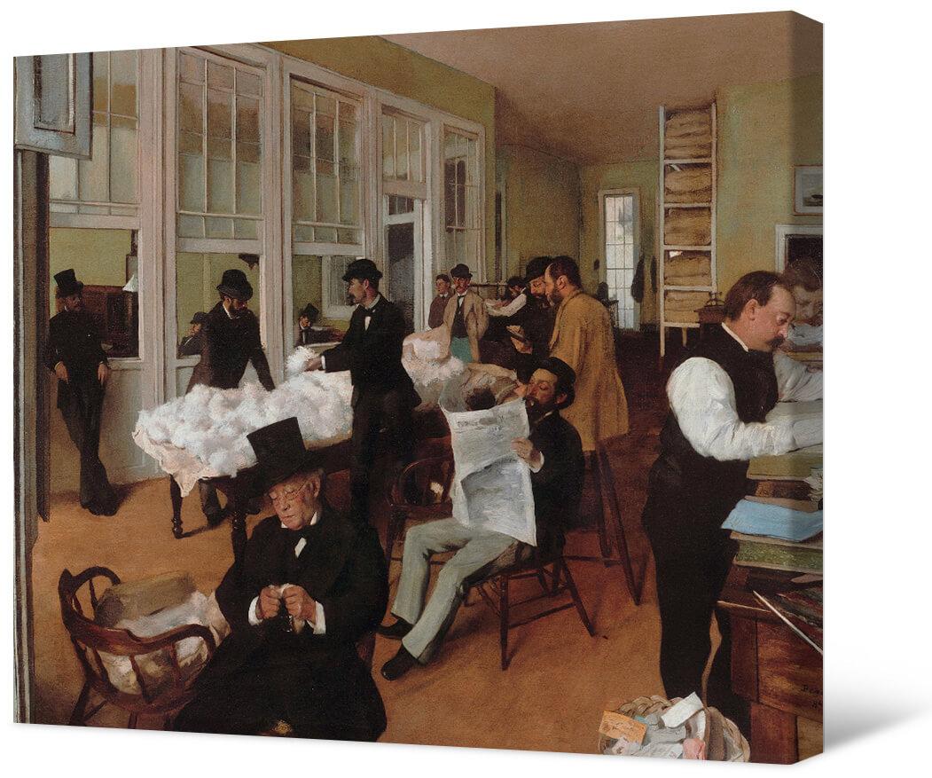 Bilde Edgars Degas - kokvilnas birojs Ņūorleānā