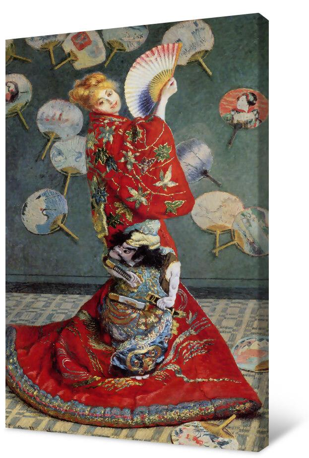 Картинка Клод Моне - Камилла в японском кимоно