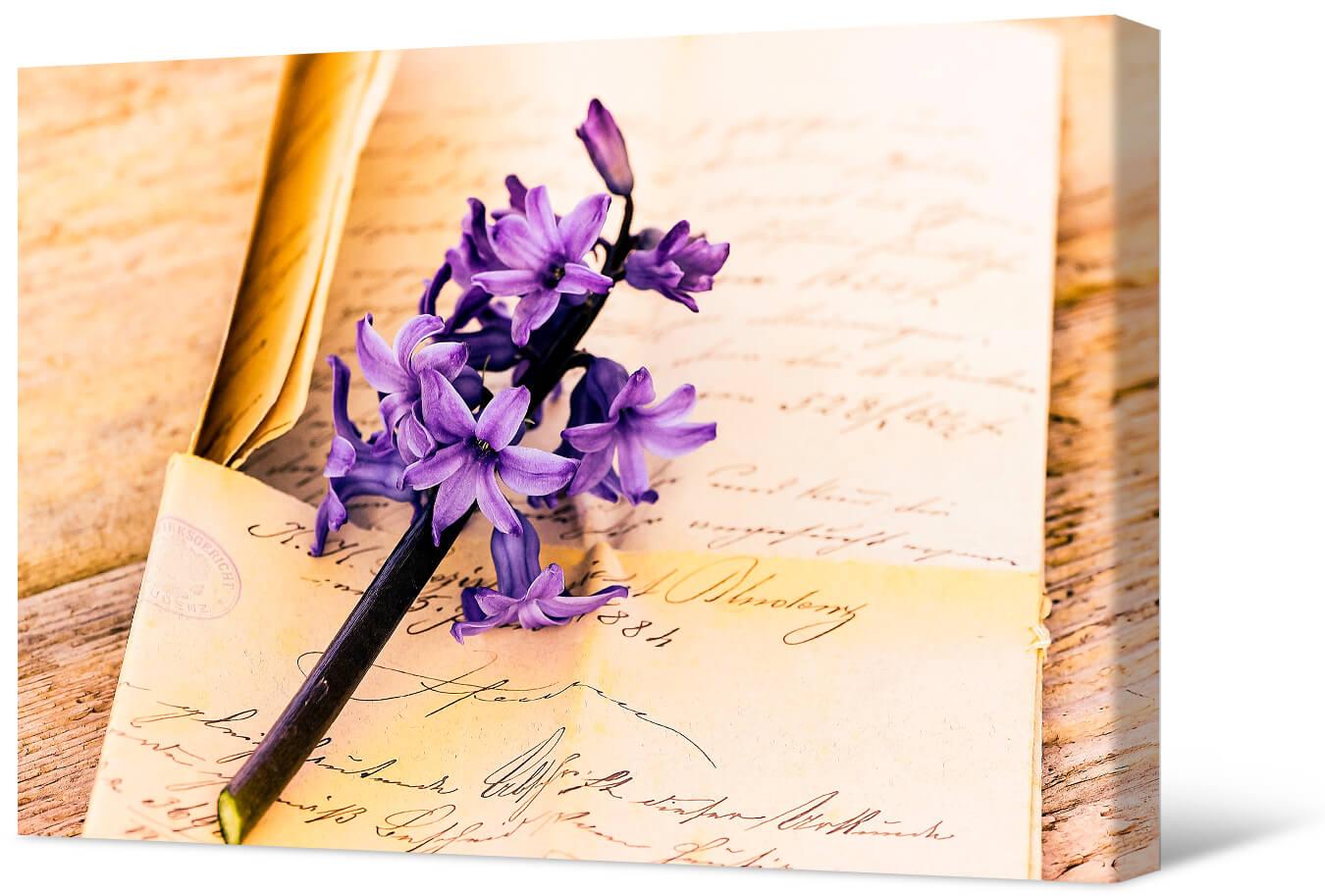 Picture Letter and hyacinth inflorescence