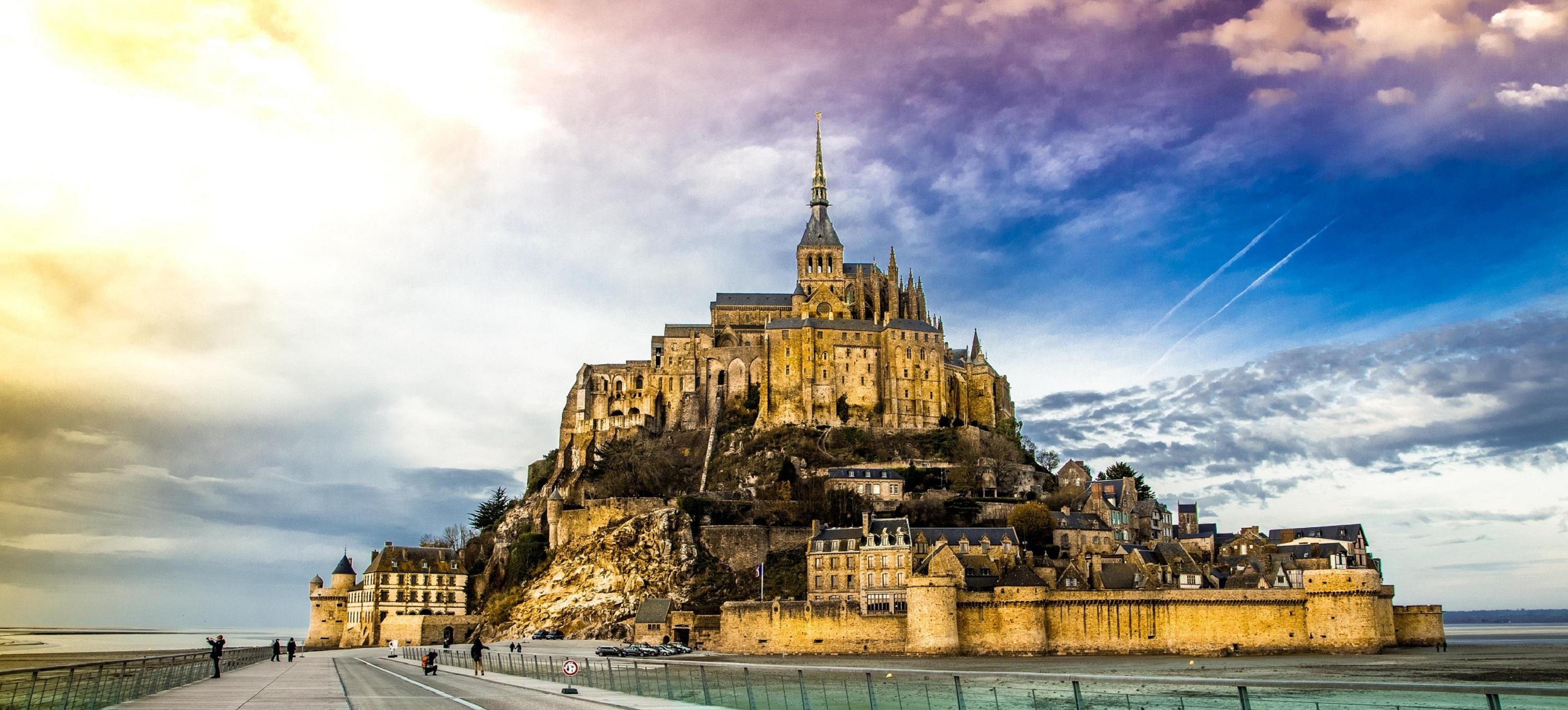 Paveikslėlis Nuotraukų tapyba ant drobės – gražus vaizdas į Mont Saint Michel 3