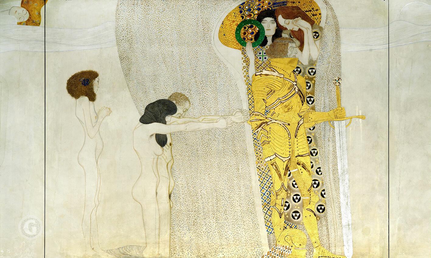 Obrazek Gustav Klimt - Cierpienie ludzkości 2