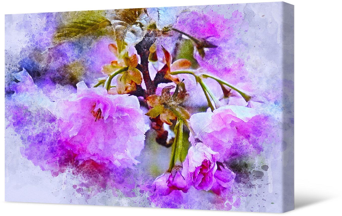 Picture Watercolor flowering branch