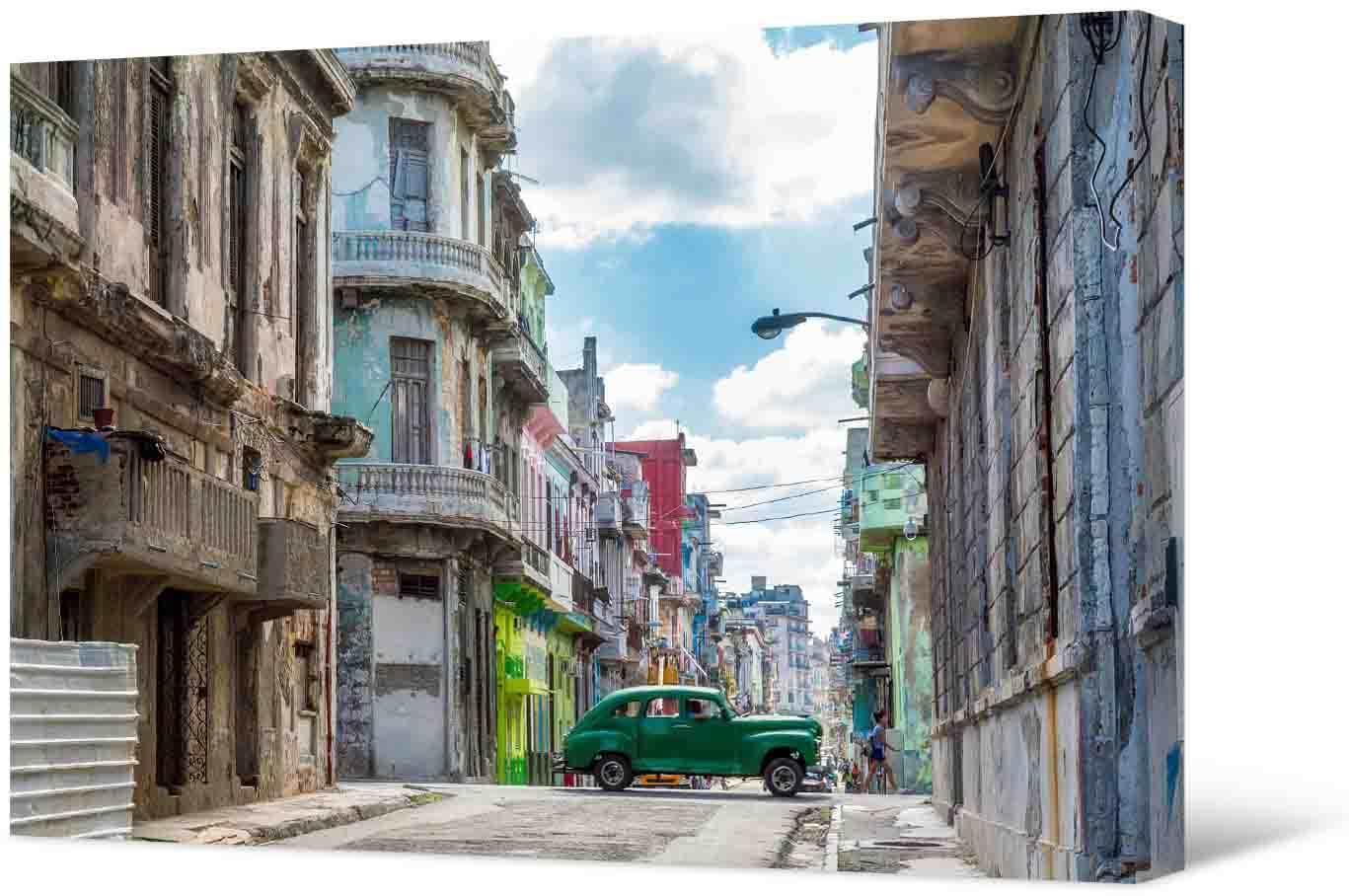 Obrazek Obraz na płótnie - Piękne i kolorowe miasto Hawana