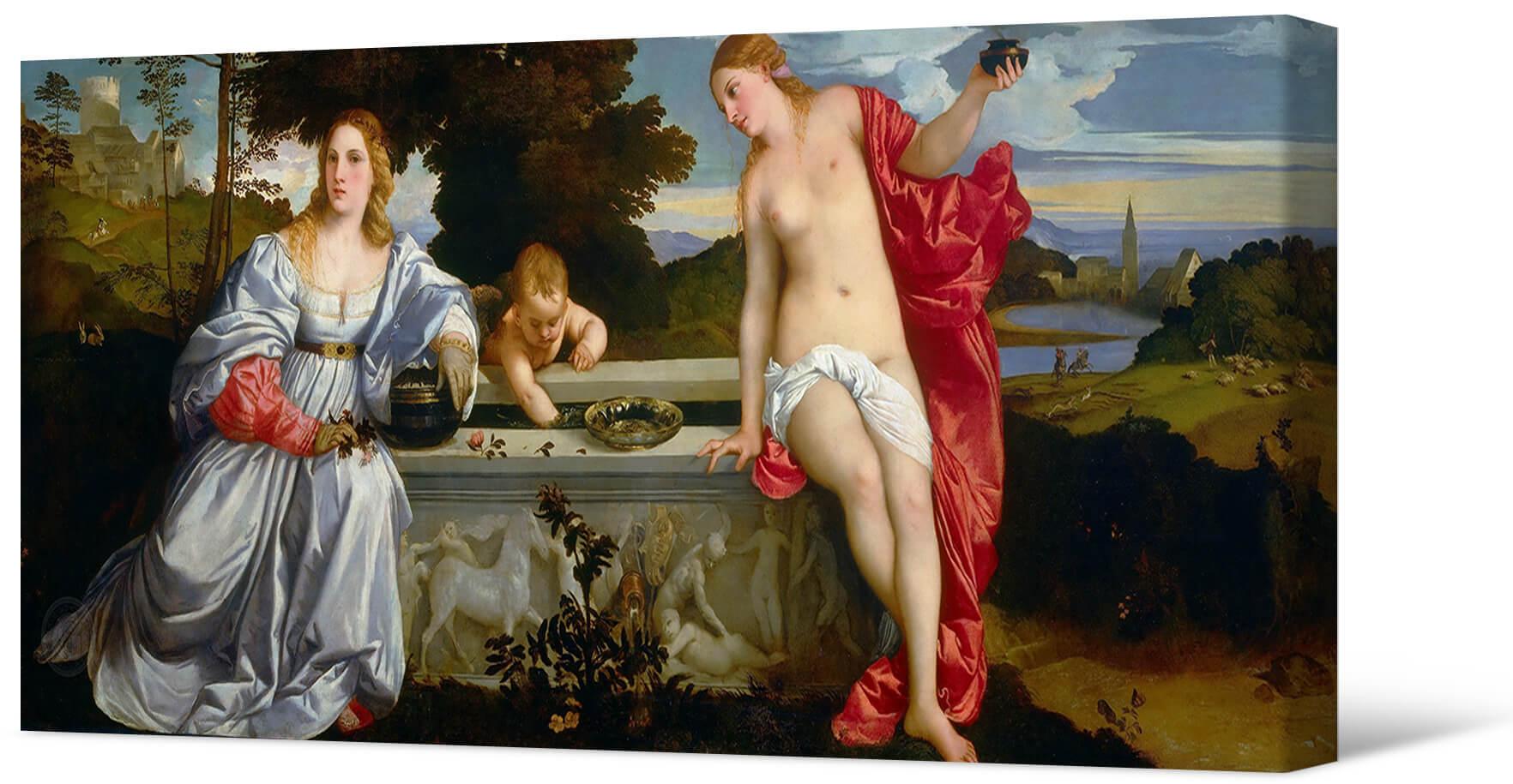 Picture Titian - Heavenly Love and Earthly Love