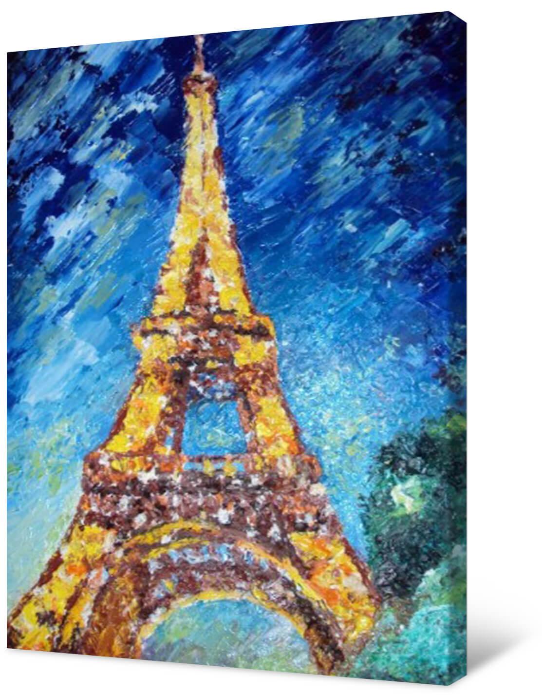 Bild Fotomalerei auf Leinwand - Eiffelturm