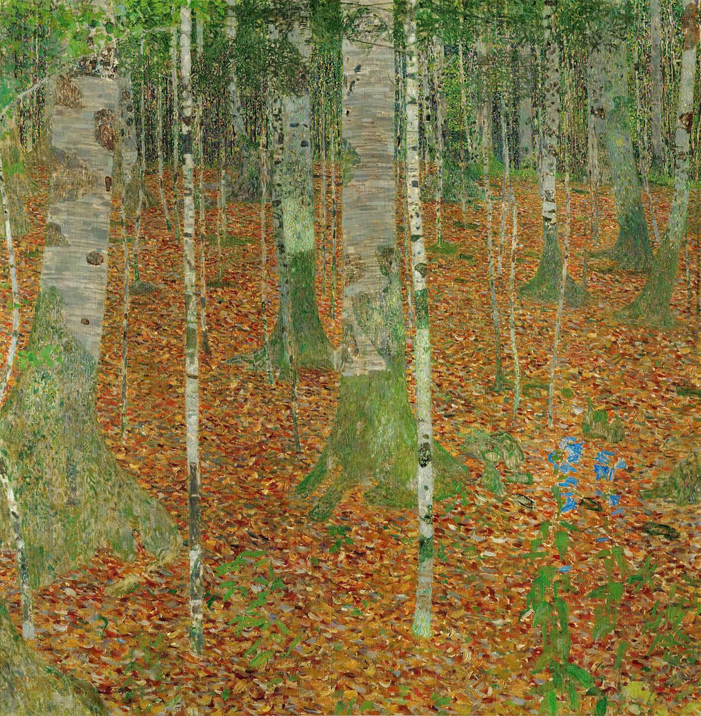 Picture Klimt - Birch Grove 2
