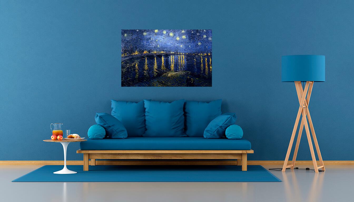 Картинка Ван Гог - Звездная ночь над Роной 3