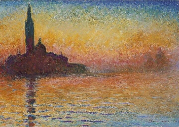 Picture Photo painting on canvas - San Giorgio Maggiore at dusk 3