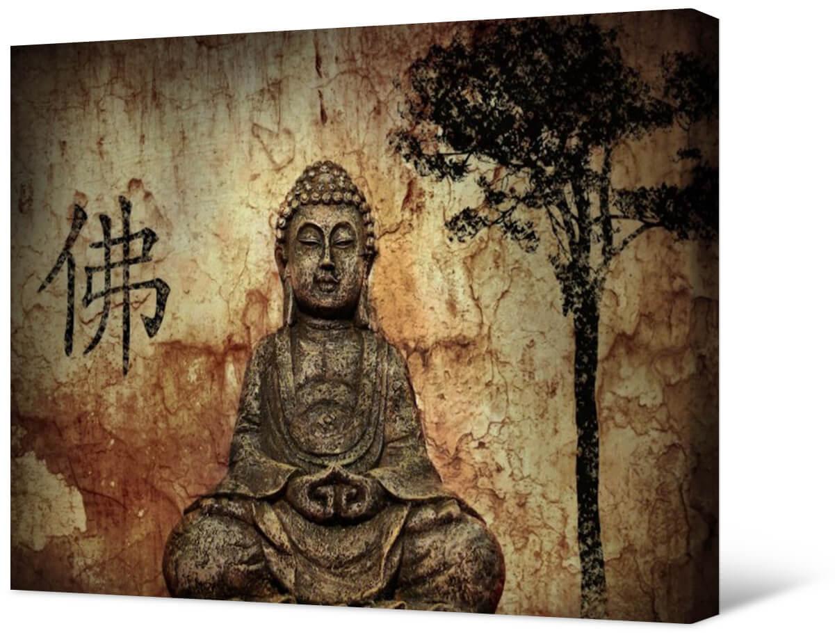 Bild Fotomalerei auf Leinwand - Buddha