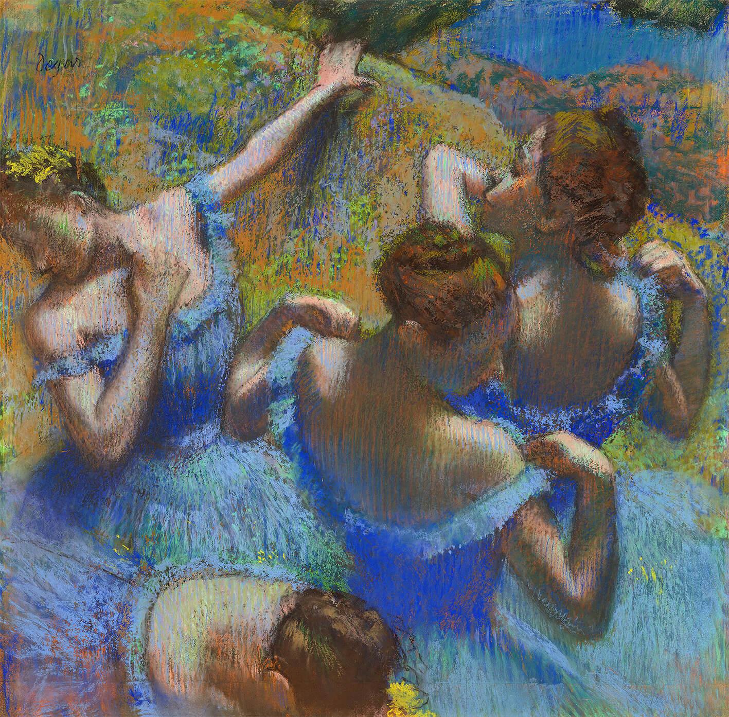 Bild Edgar Degas Blaue Tänzer 2