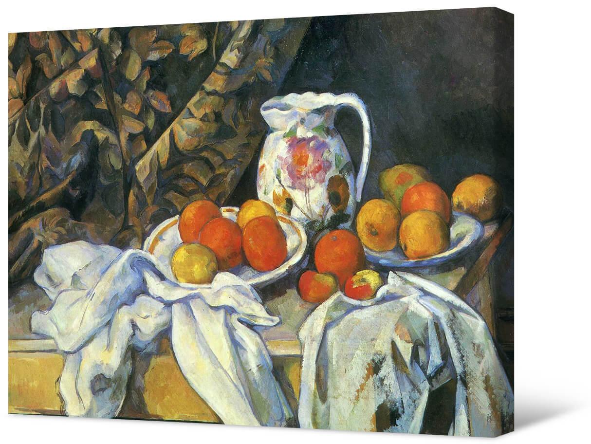 Paveikslėlis Paul Cezanne - Natiurmortas su draperijomis