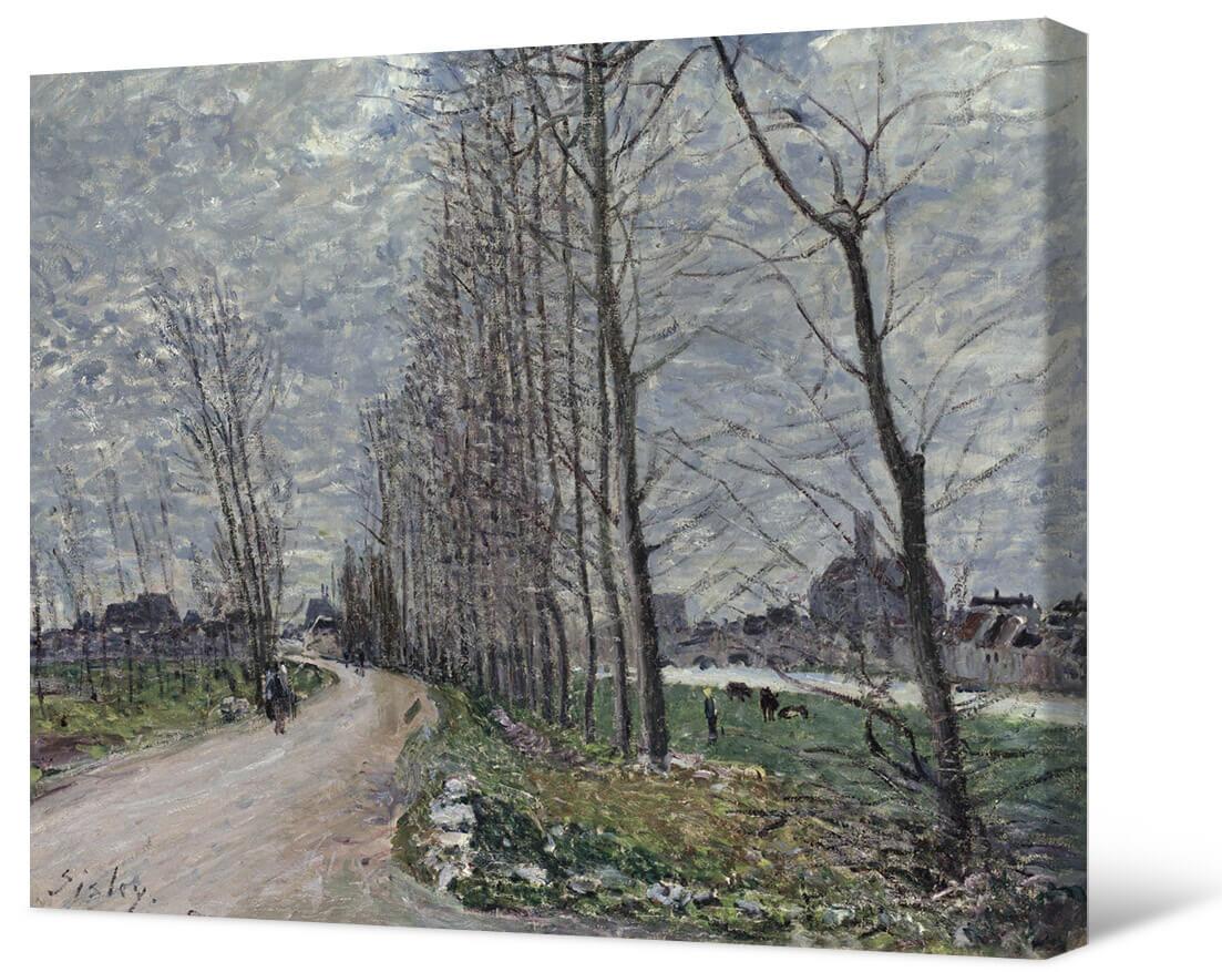 Paveikslėlis Alfredas Sisley – Moret-sur-Loing vaizdas
