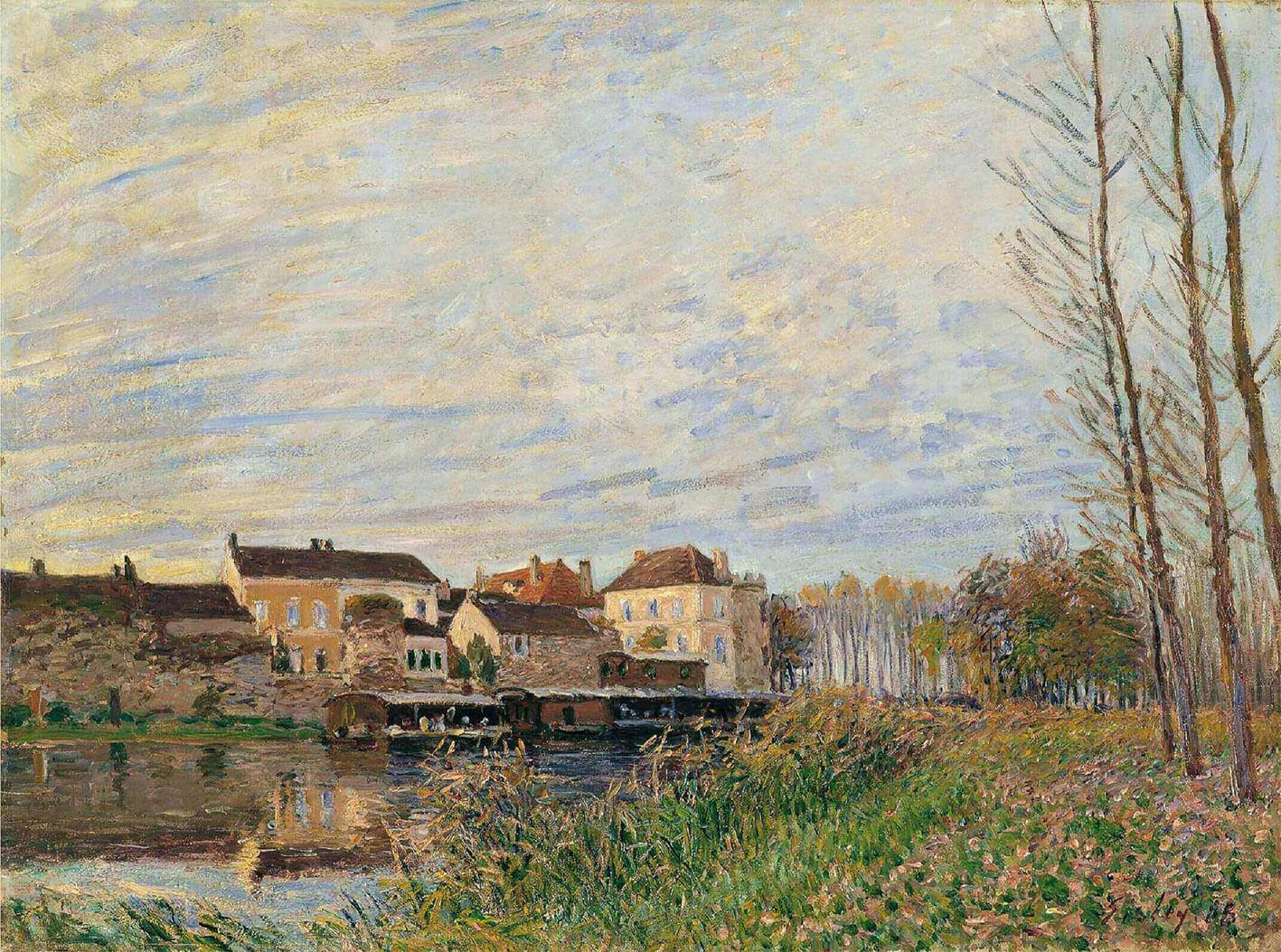Picture Alfred Sisley - Evening at Sea, end of October 2