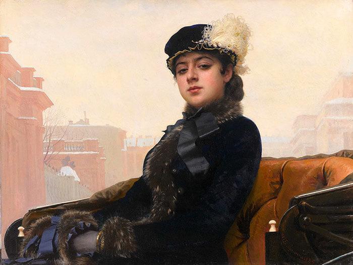 Picture Reproductions - Ivan Nikolaevich Kramskoy "Unknown" 3